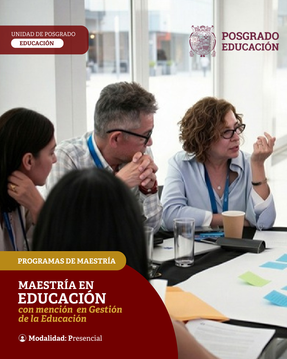 Maestría en Educación con mención en Gestión de la Educación