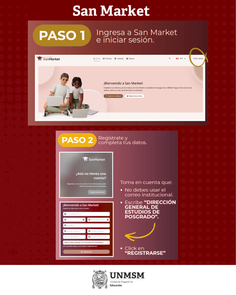 San Market pasos 1 y 2