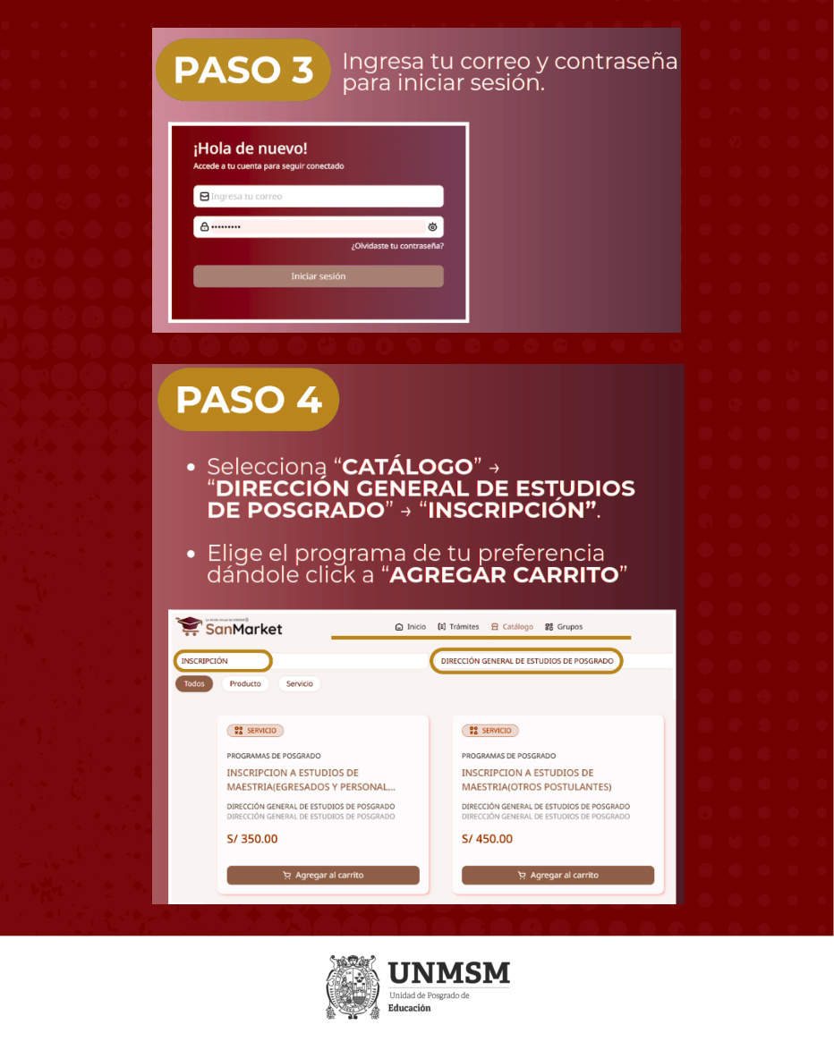 San Market pasos 3 y 4